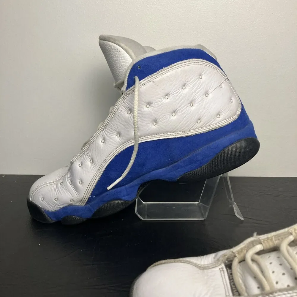 Jordan 13 Retro White Hyper Royal Black Size 13 414571-117 HTF Nice